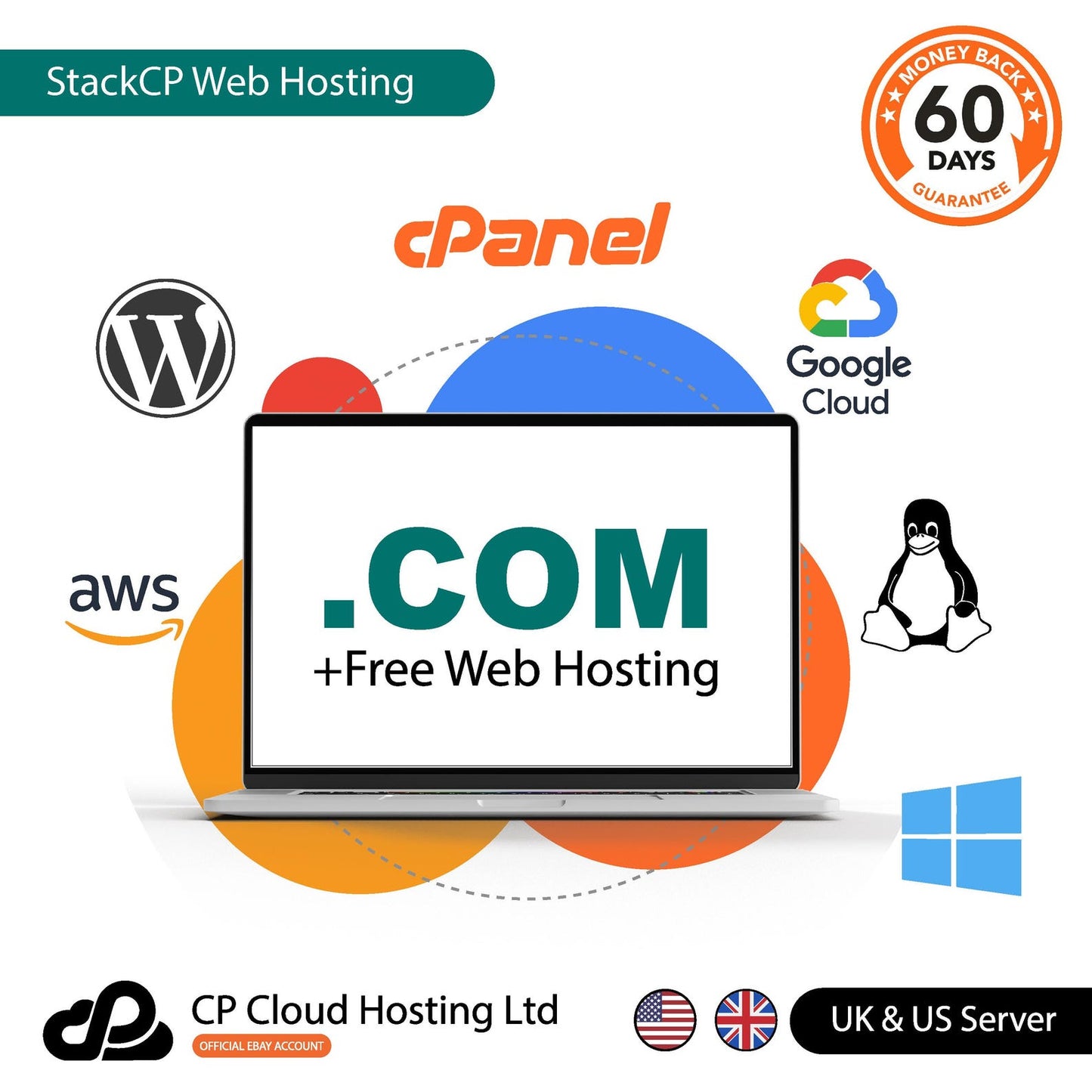 Free 5 Years Web Hosting with Any .com / .co.uk 1 Year Domain Registration ssl, Cdn Website Builder are Included.