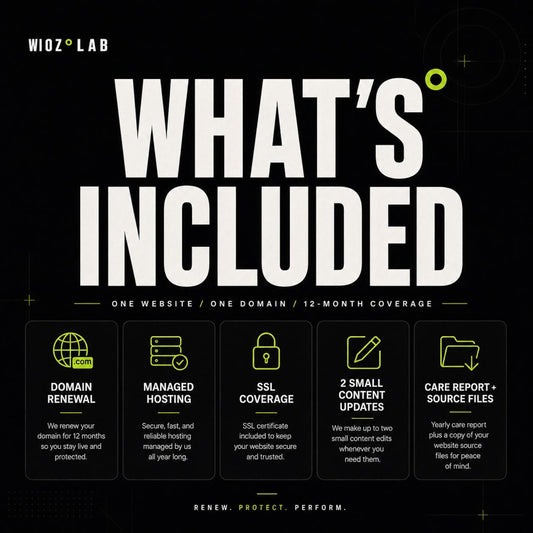 Annual Website Refresh | Domain, SSL & Managed Hosting Renewal